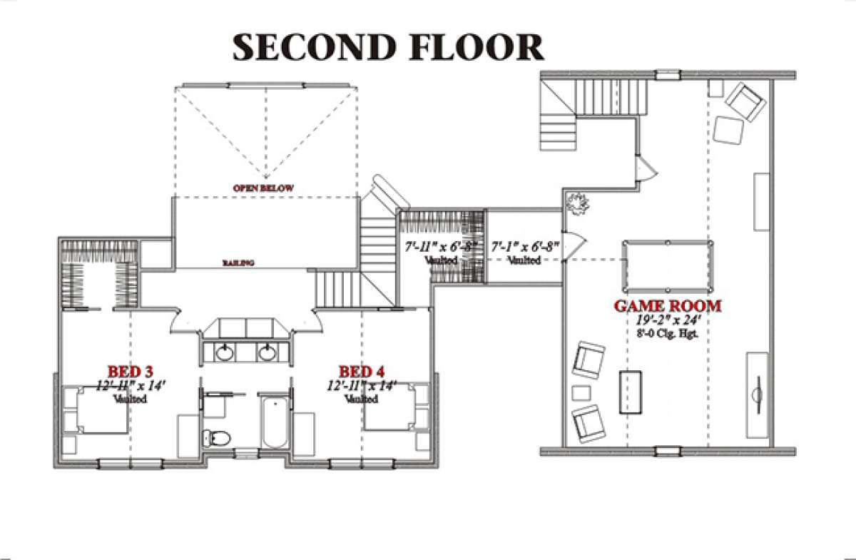 Floorplan 2 for House Plan #1070-00051