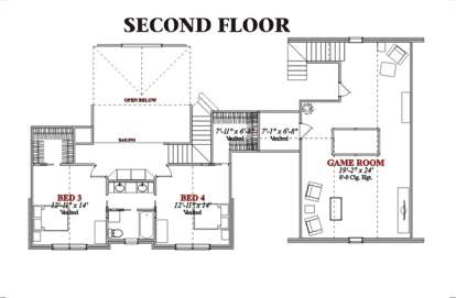 Floorplan 2 for House Plan #1070-00051