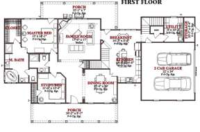 Floorplan 1 for House Plan #1070-00052