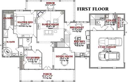 Floorplan 1 for House Plan #1070-00053