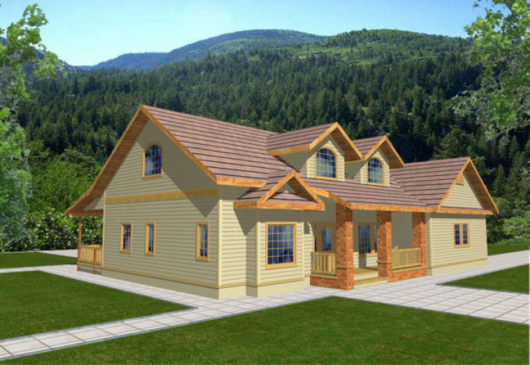 Country House Plan #039-00260 Elevation Photo
