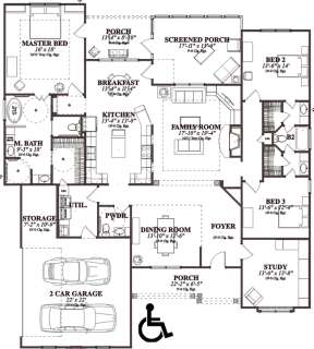 Floorplan 1 for House Plan #1070-00054