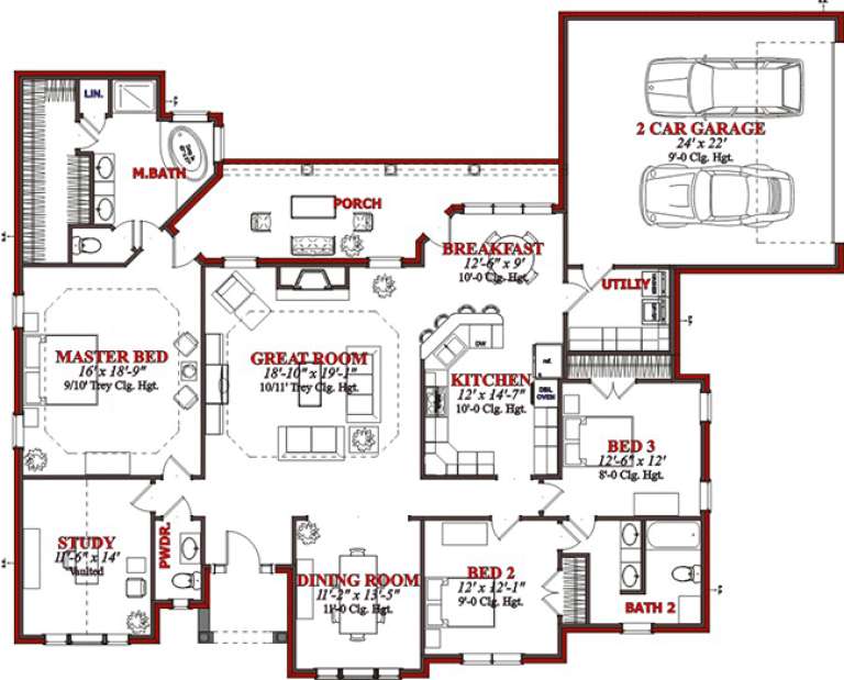 House Plan House Plan #15581 Drawing 1