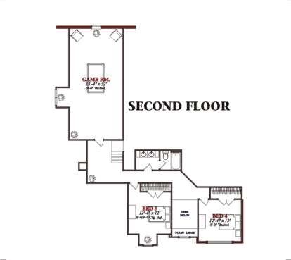 Floorplan 2 for House Plan #1070-00057