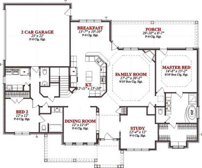 Floorplan 1 for House Plan #1070-00058