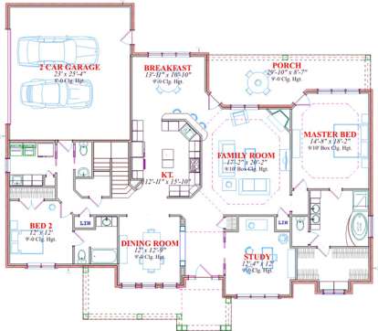 Floorplan 1 for House Plan #1070-00059