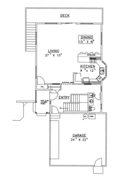 Main Floor for House Plan #039-00261