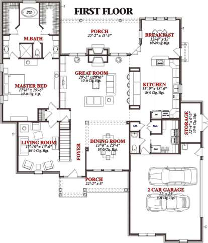 Floorplan 1 for House Plan #1070-00064