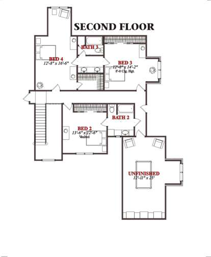 Floorplan 2 for House Plan #1070-00064