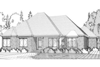 European House Plan #1070-00068 Elevation Photo