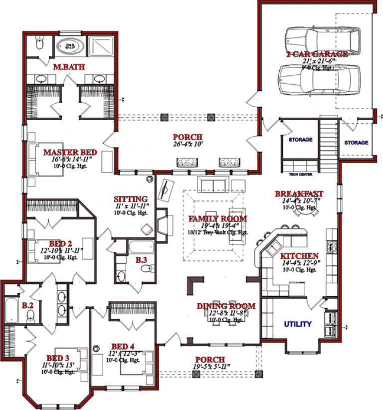 House Plan House Plan #15594 Drawing 1