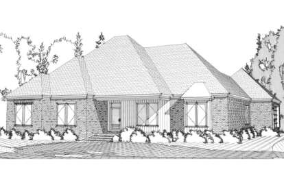 Ranch House Plan #1070-00069 Elevation Photo