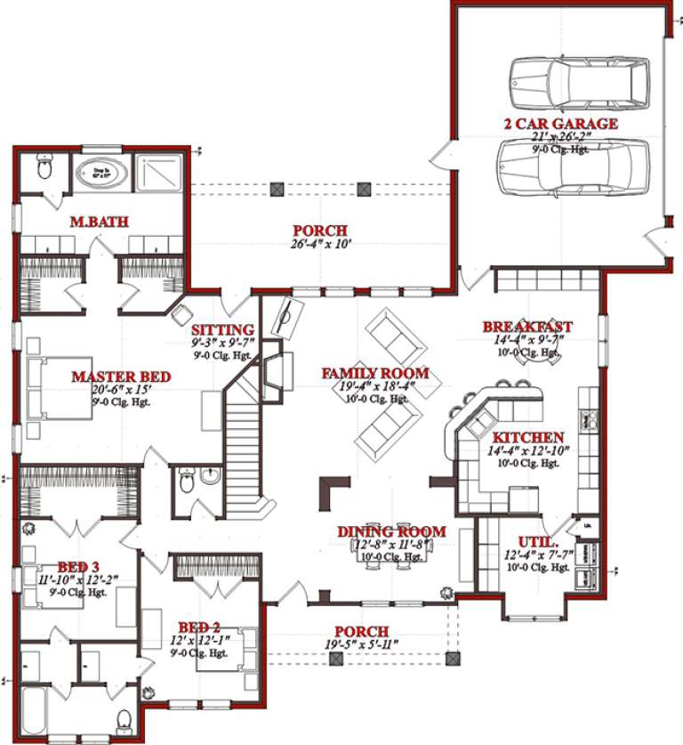 House Plan House Plan #15595 Drawing 1