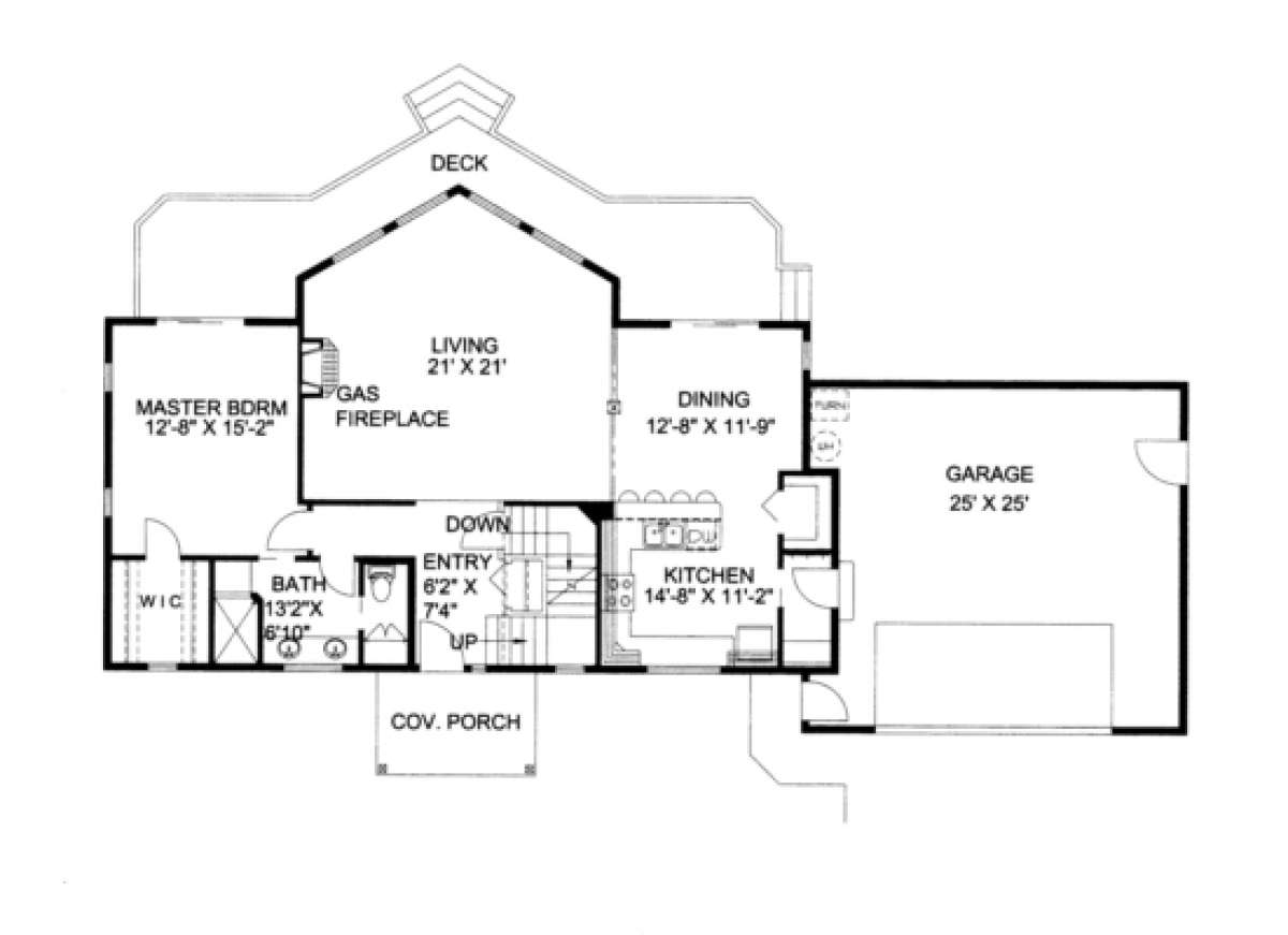 First Floor for House Plan #039-00262