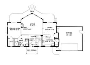 First Floor for House Plan #039-00262