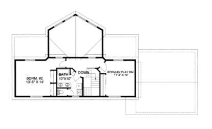 Second Floor for House Plan #039-00262