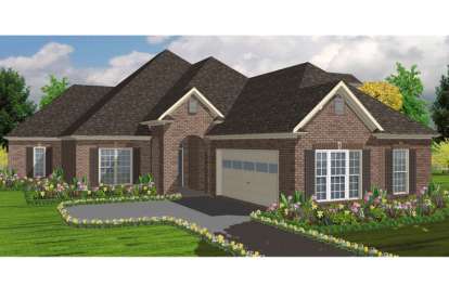 5 Bed, 4 Bath, 2670 Square Foot House Plan - #1070-00079