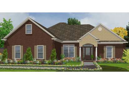Ranch House Plan #1070-00082 Elevation Photo