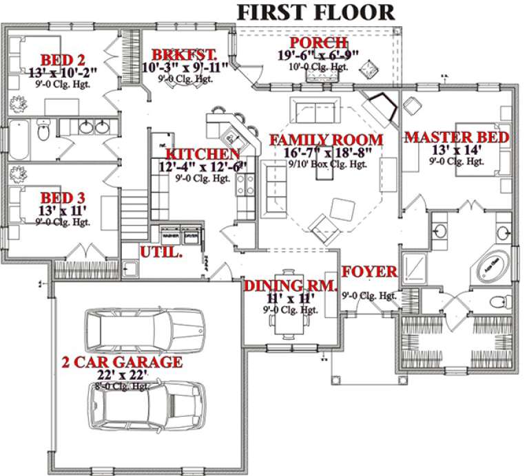 House Plan House Plan #15609 Drawing 1