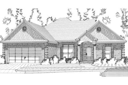 Ranch House Plan #1070-00085 Elevation Photo