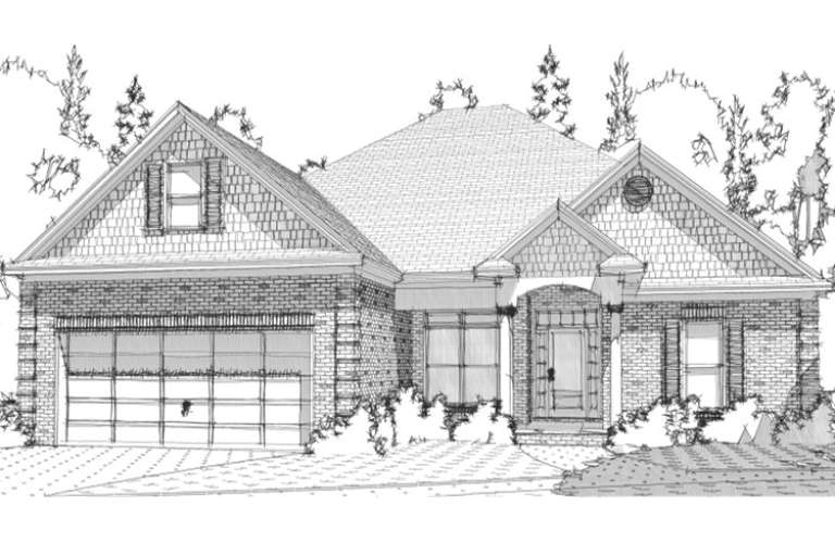French Country House Plan #1070-00086 Elevation Photo