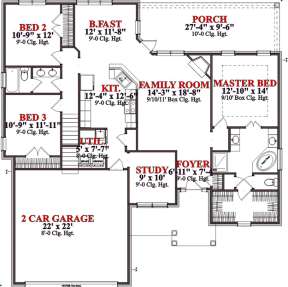 Floorplan 1 for House Plan #1070-00086