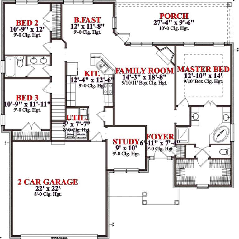 House Plan House Plan #15612 Drawing 1