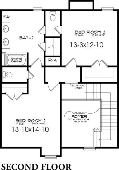 Floorplan 2 for House Plan #1070-00091