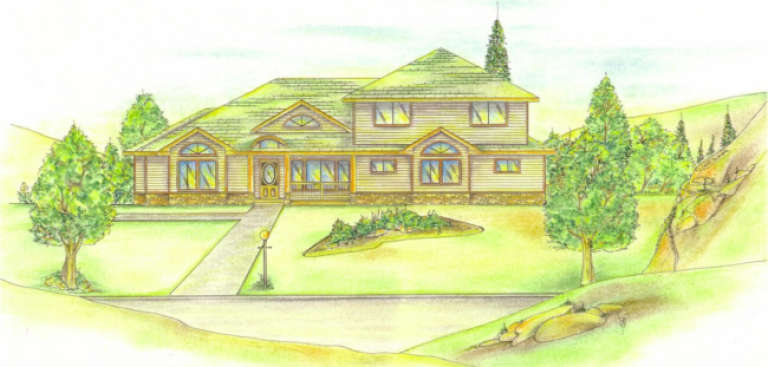 Contemporary House Plan #039-00264 Elevation Photo