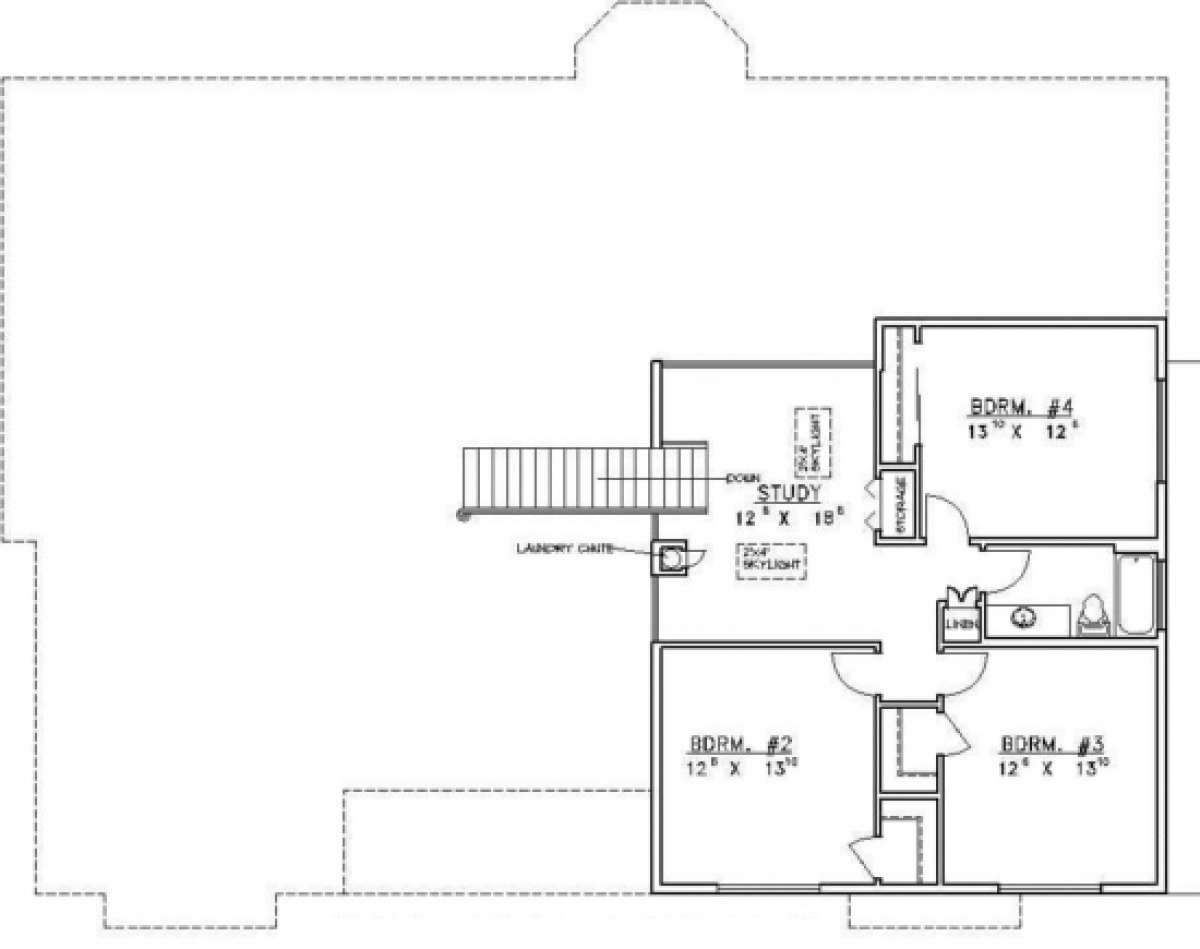 Second Floor for House Plan #039-00264