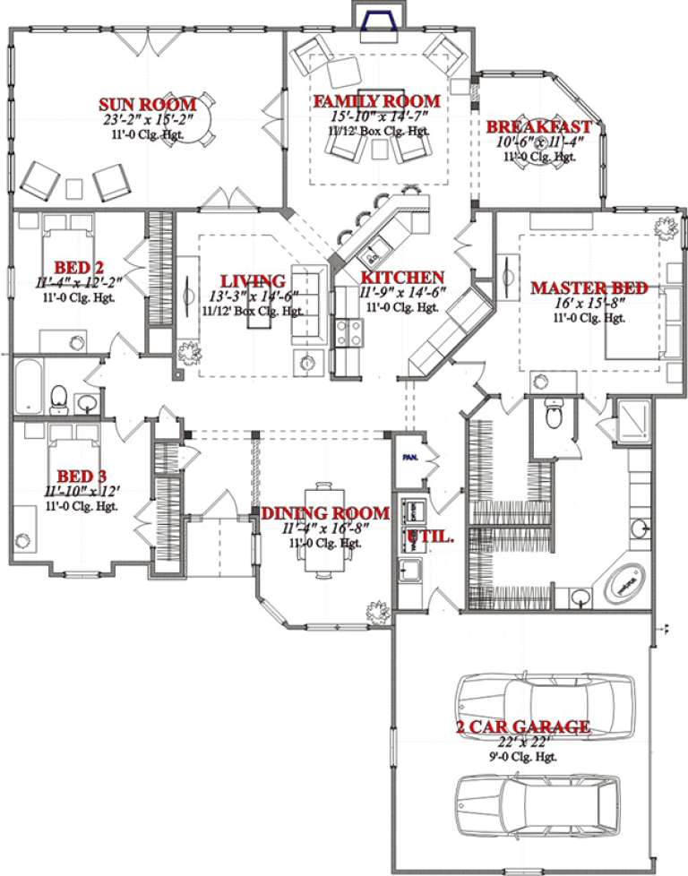House Plan House Plan #15620 Drawing 1