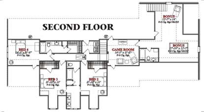 Floorplan 2 for House Plan #1070-00095