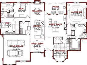 Floorplan 1 for House Plan #1070-00099