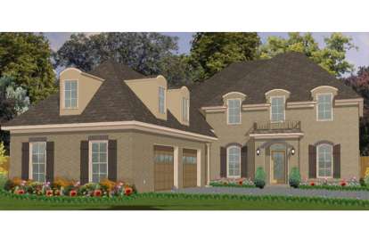 European House Plan #1070-00107 Elevation Photo