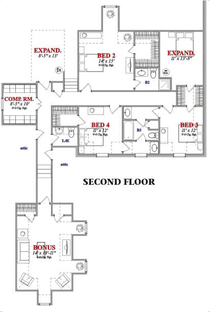 House Plan House Plan #15633 Drawing 2