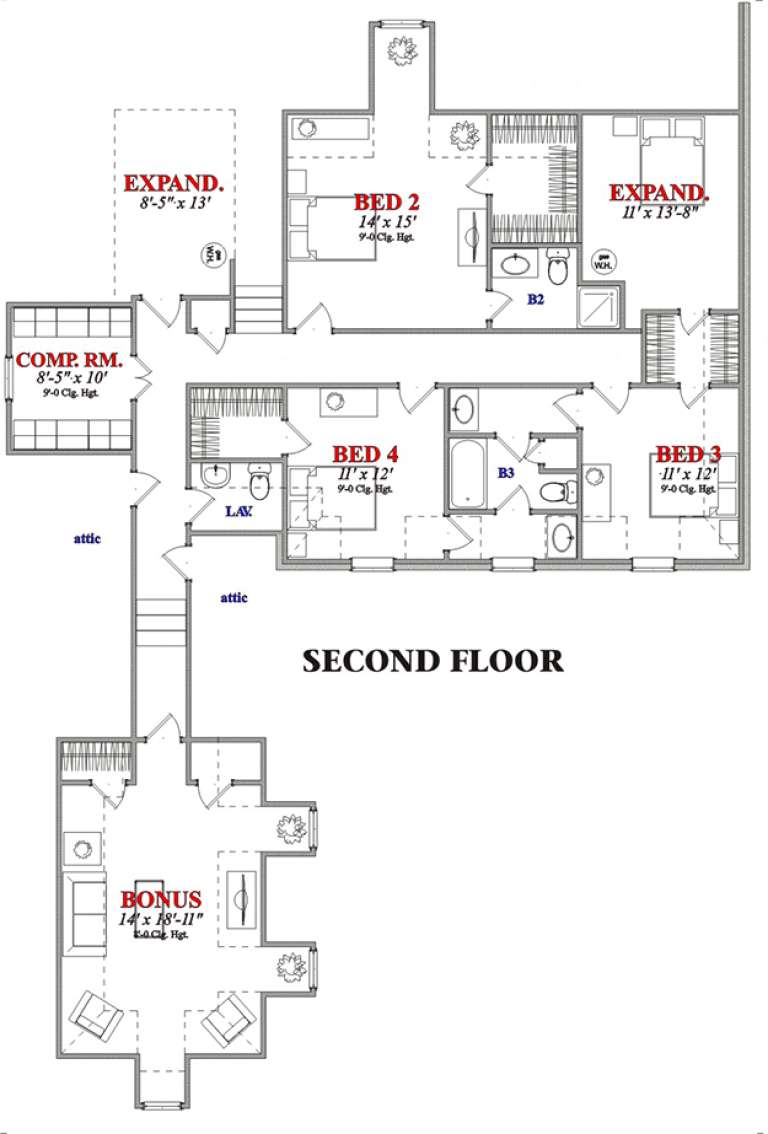 House Plan House Plan #15633 Drawing 2