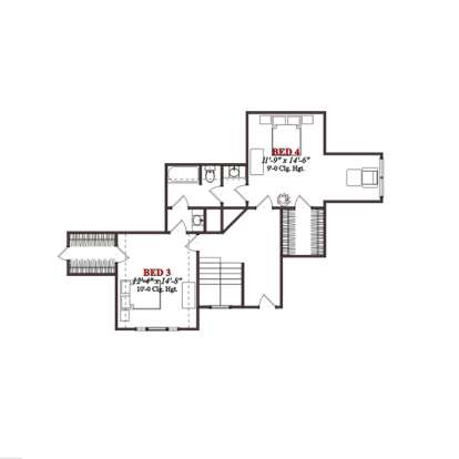Floorplan 2 for House Plan #1070-00108