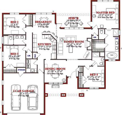 Floorplan1 for House Plan #1070-00112