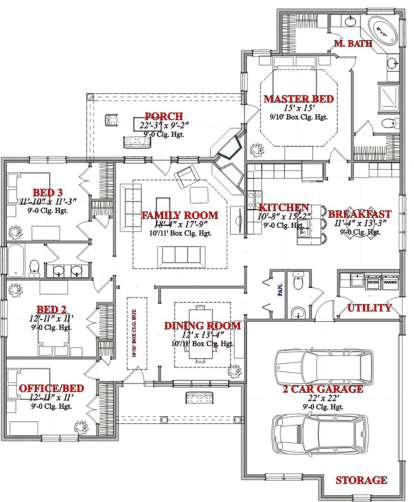Floorplan1 for House Plan #1070-00113