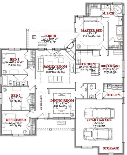 Floorplan 1 for House Plan #1070-00113