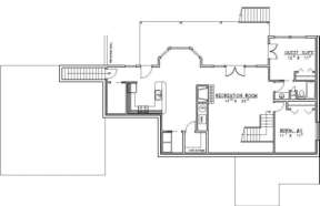 Basement Floor for House Plan #039-00266