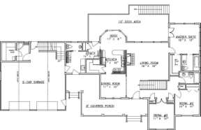 Main Floor for House Plan #039-00266