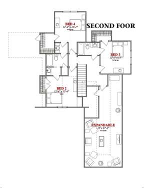 Floorplan 2 for House Plan #1070-00114