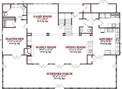 Floorplan 1 for House Plan #1070-00115