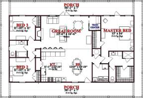 Floorplan 1 for House Plan #1070-00117