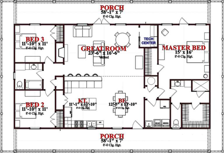 House Plan House Plan #15643 Drawing 1