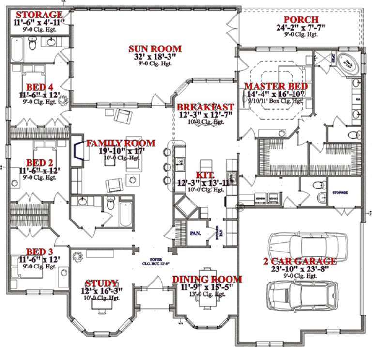 House Plan House Plan #15646 Drawing 1