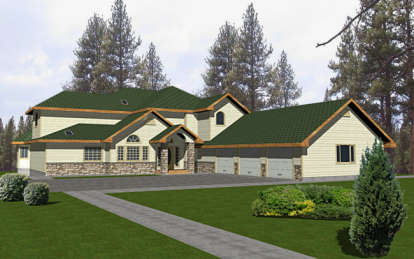 Traditional House Plan #039-00267 Elevation Photo