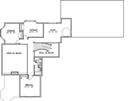 Second Floor for House Plan #039-00267