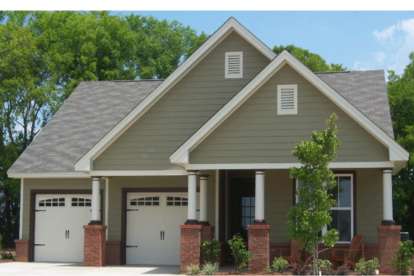 Narrow Lot House Plan #1070-00125 Elevation Photo